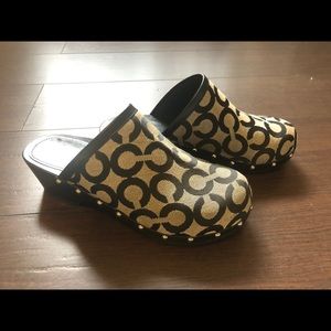 Coach clogs slip ons